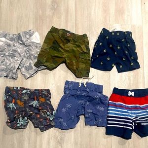 Boys Summer Shorts - Varying Sizes 6-12 month